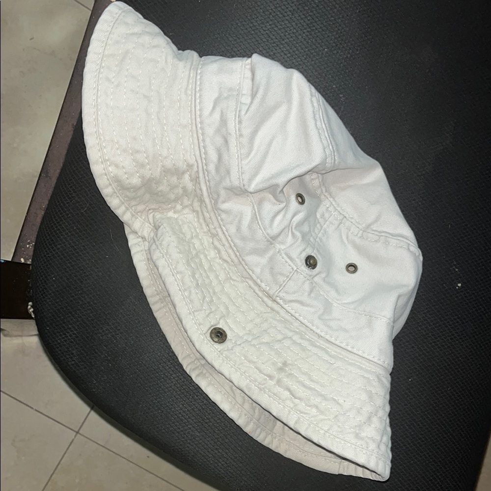Men’s White Bucket Hat